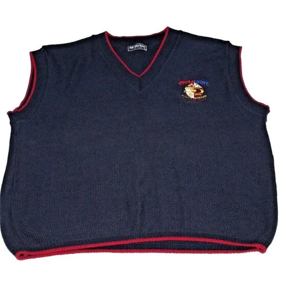 Vintage Coors Light 2XL San Francisco Forty Niners 50 Years Sweater Vest 90s USA - Picture 9 of 12